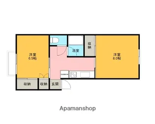 メゾンド菅原三八F【1階】の間取り