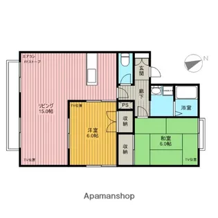 セントラルシティ21 G【201号室】の間取り