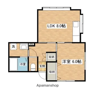 メゾン・ド・アリス【101号室】の間取り