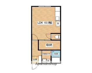 WISTAR 旭町【2-E号室】の間取り