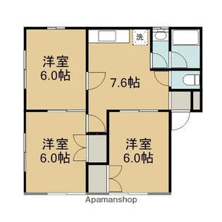 RーSTYLE1【201号室】の間取り