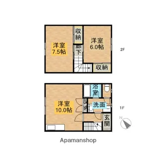 コーポカトレア【1階】の間取り