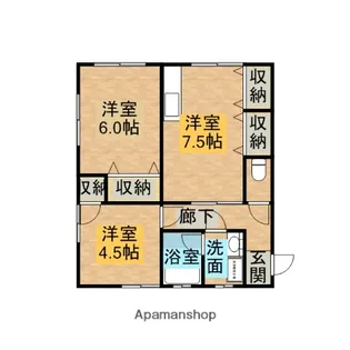 リラックス【201号室】の間取り