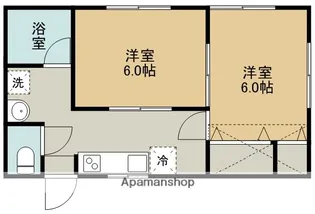 コーポきみまち2【2階】の間取り