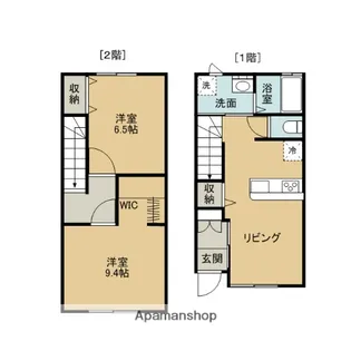 アジュール【B号室】の間取り