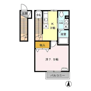 メゾン・アスティオス【2階】の間取り