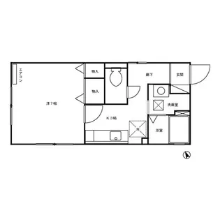 セジュール エレガント【1階】の間取り