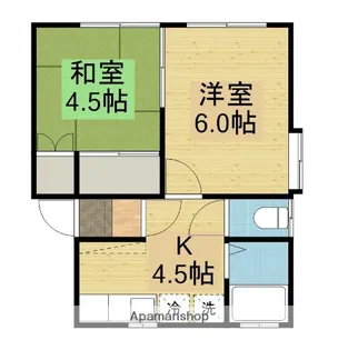 コーポLIFE【101号室】の間取り