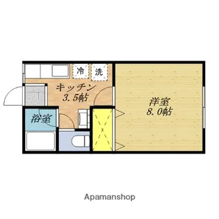 ハイツ鈴木【6号室】の間取り