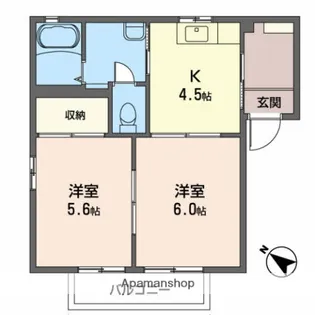 リバティハウスⅢ【1階】の間取り