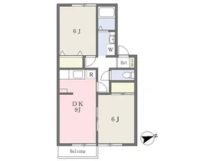 セジュールKAZU【1階】の間取り