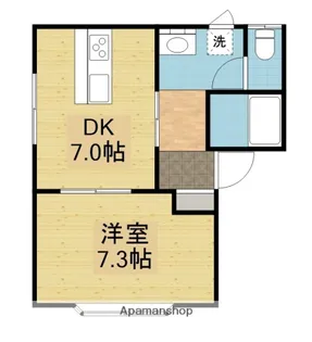 アーバンフラワー【101号室】の間取り