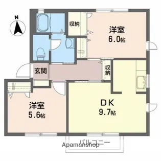 エクセレントA【2階】の間取り