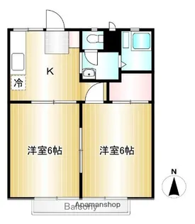 パナハイツサルビア【2階】の間取り