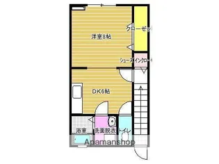 サウスパーク将軍野【205号室】の間取り