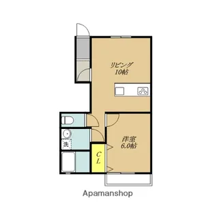 メゾンドネージュA【i号室】の間取り