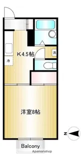セジュール華【1階】の間取り