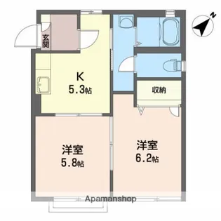 サンパティオ【1階】の間取り