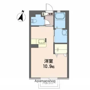 コンフォールB【1階】の間取り