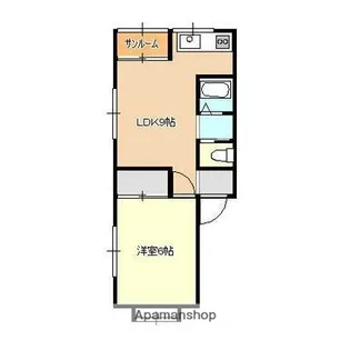 アーバンティくらべⅡ【201号室】の間取り