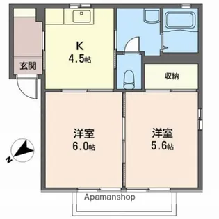 サンライズ卸町【2階】の間取り