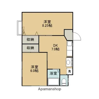 メゾンロイヤルⅠ【105号室】の間取り