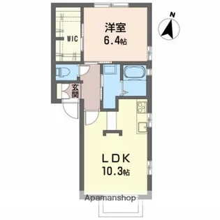 プチフローラ【202号室】の間取り