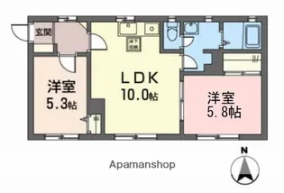 メゾンドール【1階】の間取り