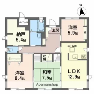 ボナールⅡ【1階】の間取り