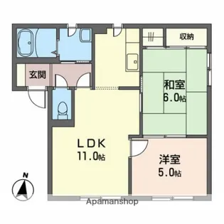 アークヒルズS2【1階】の間取り