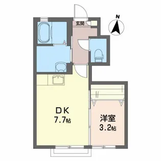 イーストコート【1階】の間取り