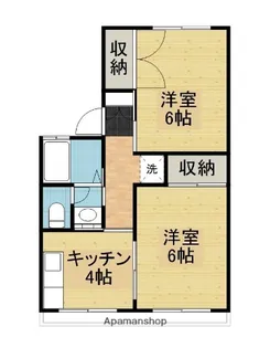 ハイツシェルブール A【101号室】の間取り