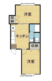 アーバンティ菅原【201号室】の間取り