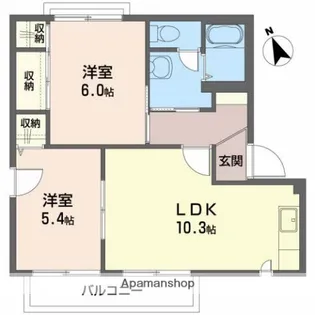 シャーメゾン日吉B【2階】の間取り