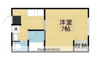 エスポワール山王【205号室】の間取り