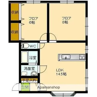 KSハイツⅡ【201号室】の間取り