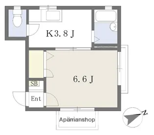 ディアス保戸野【1階】の間取り