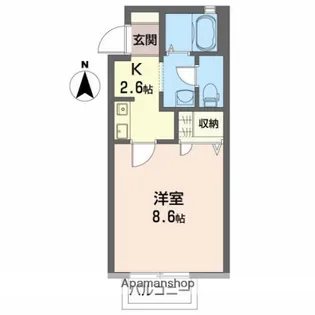 シャンドール東通【2階】の間取り