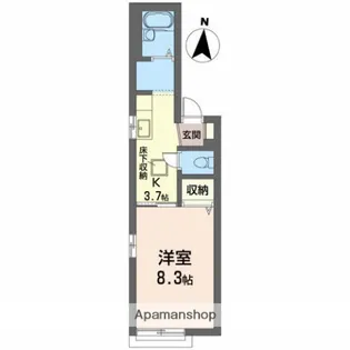 ボナール【1階】の間取り