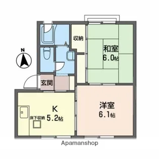 ロイヤルパレス城東A【1階】の間取り