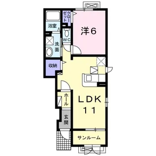 プティ・パ【1階】の間取り