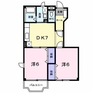 エルブスガーデンⅡ【1階】の間取り