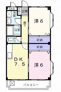 アビタシオン泉【3階】の間取り