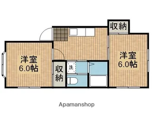 アーバンハイツ将軍野【205号室】の間取り