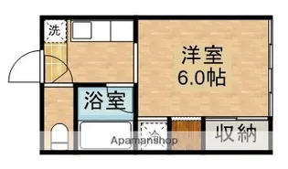 コーポゆたかC【2号室】の間取り