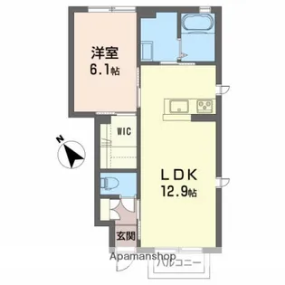 シャーメゾン南中町【103号室】の間取り