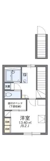 レオパレスソルジェンテ【205号室】の間取り