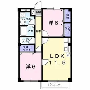 プラザワイズ【2階】の間取り