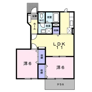 レフィナードⅢ【1階】の間取り