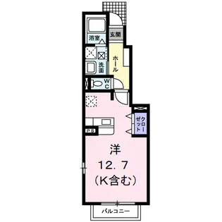 デフィ シルフィード【1階】の間取り